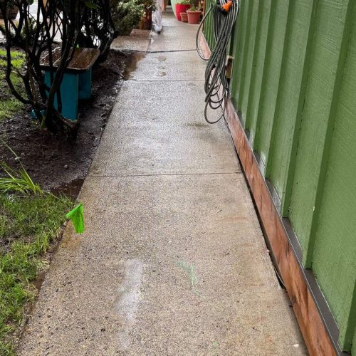 battle ground pressure washing sidewalk after