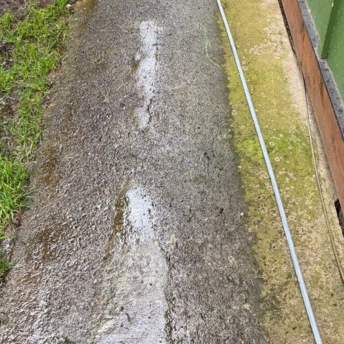 battle ground pressure washing sidewalk before