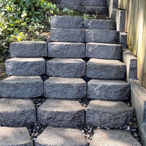 pressure washing brush prairie steps after