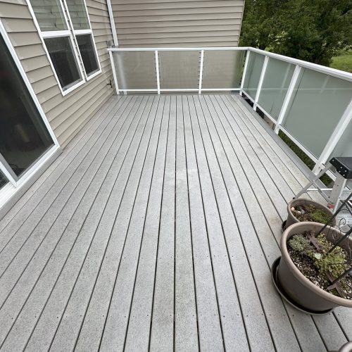 yacolt pressure washing deck after