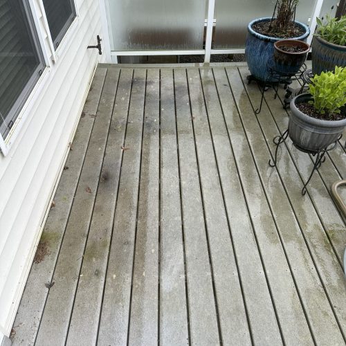 yacolt wa pressure washing deck before